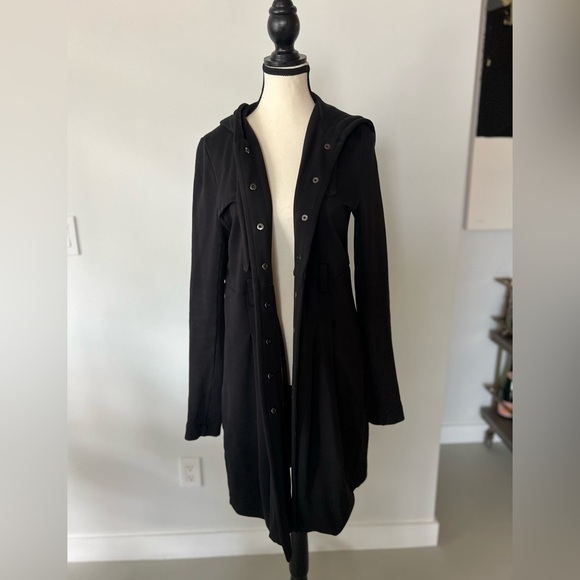 Armani Exchange Thick Jersey Hoodie Coat - Picture 1 of 15